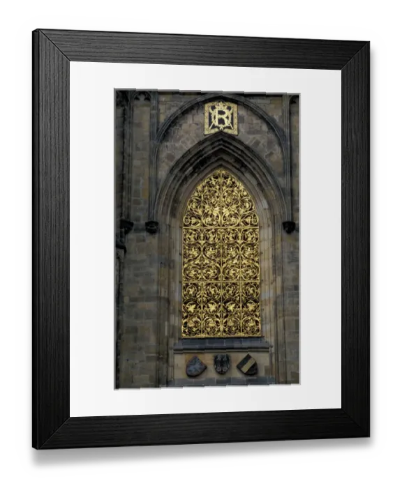 Framed Print : Europe, Czech Republic, Prague, Castle decoration Framed Print : Europe, Czech Republic, Prague, Castle decoration