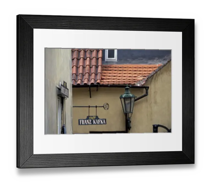 Framed Print : Europe, Czech Republic, Prague, Franz Kafka Cafe