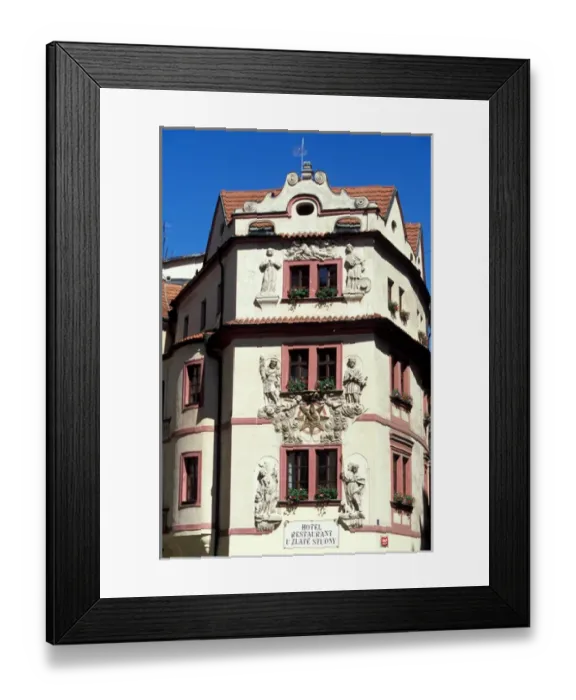 Framed Print : Europe, Czech Republic, Prague, Hotel and restaurant Framed Print : Europe, Czech Republic, Prague, Hotel and restaurant
