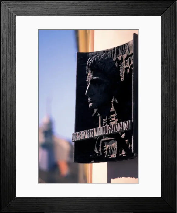 Framed Print : Europe, Czech Republic, Prague, Franz Kafka monument Framed Print : Europe, Czech Republic, Prague, Franz Kafka monument