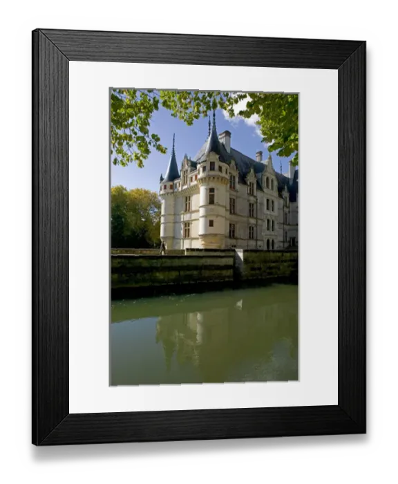Framed Print : Chateau of Azay-le-Rideau, Indre-et-Loire, Loire Valley, France Framed Print : Chateau of Azay-le-Rideau, Indre-et-Loire, Loire Valley, France
