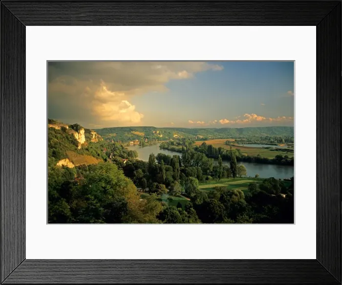 Framed Print : Seine River Valley, Les Andelys, Normandy, France Framed Print : Seine River Valley, Les Andelys, Normandy, France