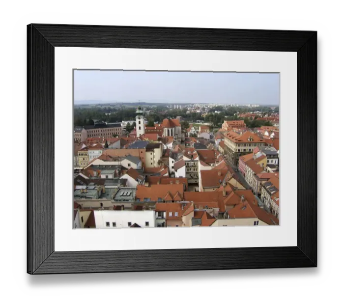 Framed Print : Europe, Czech Republic, Ceske Budejovice. The Church of the Sacrifice of the Virgin