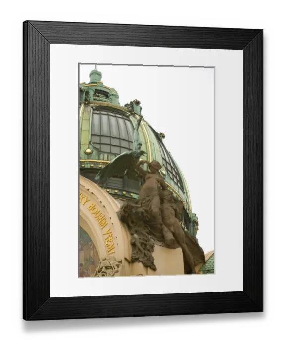 Framed Print : historic district, Czech Republic, prague