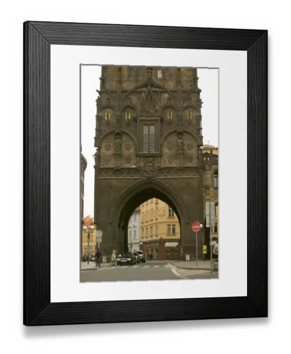 Framed Print : Powder Tower, Czech Republic, prague