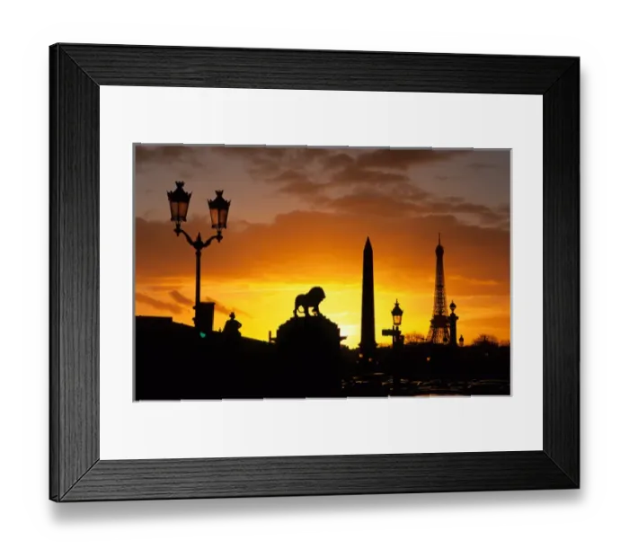 Framed Print : Place de la Concorde; Eiffel Tower; Obelisk; Paris; France Framed Print : Place de la Concorde; Eiffel Tower; Obelisk; Paris; France