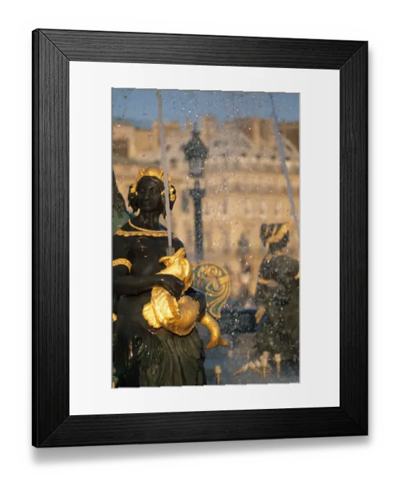 Framed Print : Place de la Concorde fountain; Paris; France Framed Print : Place de la Concorde fountain; Paris; France