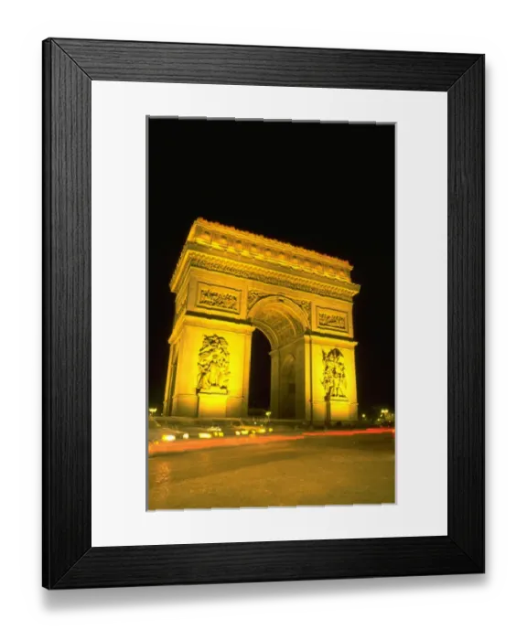 Framed Print : 03. France, Paris. Arc d Triomphe