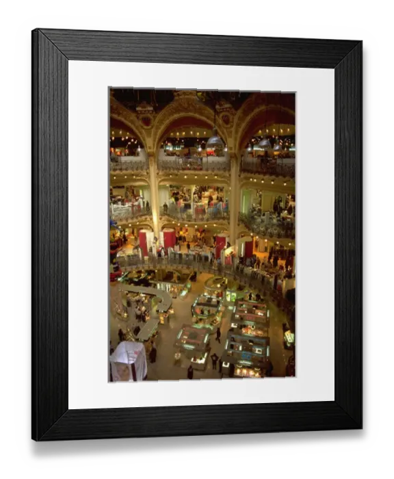Framed Print : 03. France, Paris. Galaries Lafayette