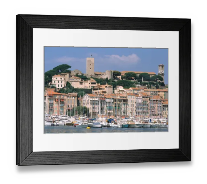 Framed Print : Yacht harbor in Cannes, France. french, france, francaise, francais, europe