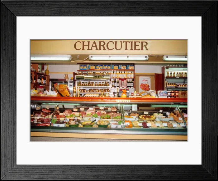 Framed Print : Charcutier in Paris, France. french, france, francaise, francais, europe, european
