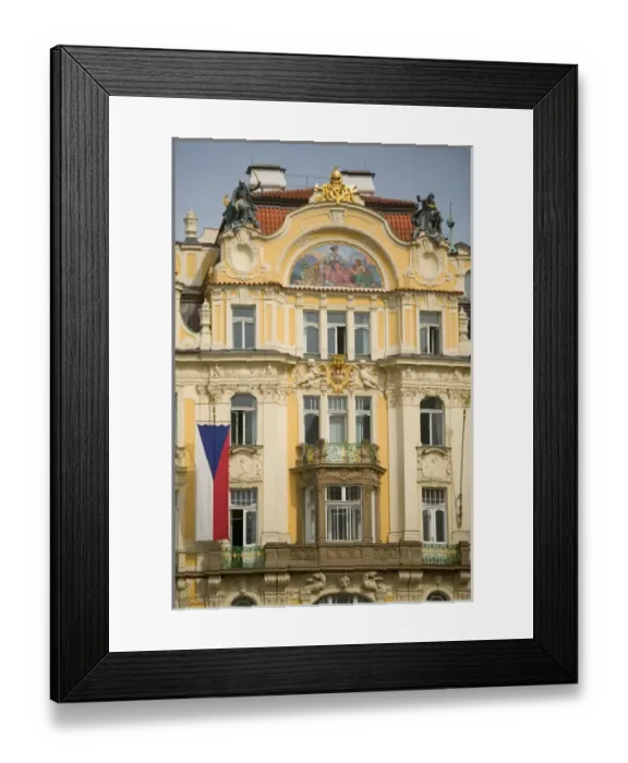 Framed Print : historic district, Czech Republic, prague