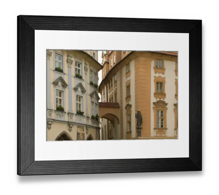 Framed Print : historic district, Czech Republic, prague