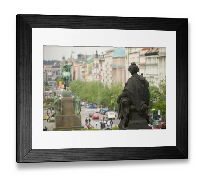 Framed Print : view from National Museum, Czech Republic, prague Framed Print : view from National Museum, Czech Republic, prague