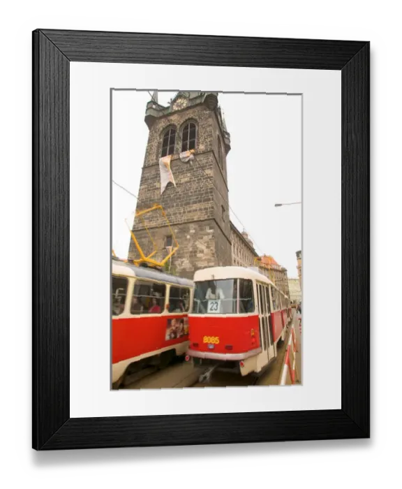 Framed Print : tram, Czech Republic, prague Framed Print : tram, Czech Republic, prague