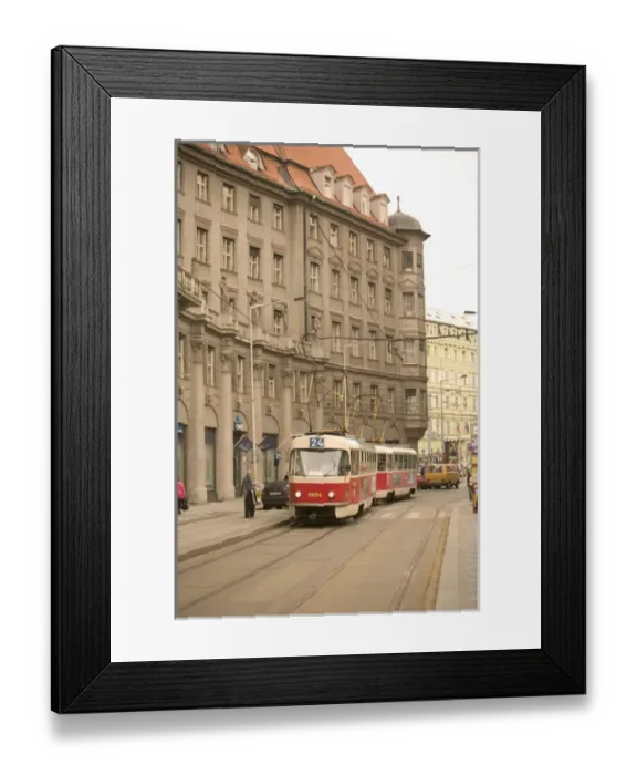 Framed Print : tram, Czech Republic, prague Framed Print : tram, Czech Republic, prague