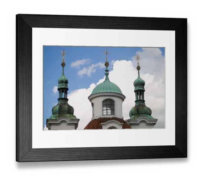 Framed Print : church spires, Czech Republic, prague Framed Print : church spires, Czech Republic, prague