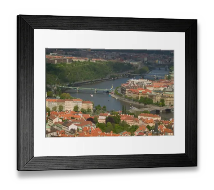 Framed Print : Prague and Vltava river, Czech Republic Framed Print : Prague and Vltava river, Czech Republic