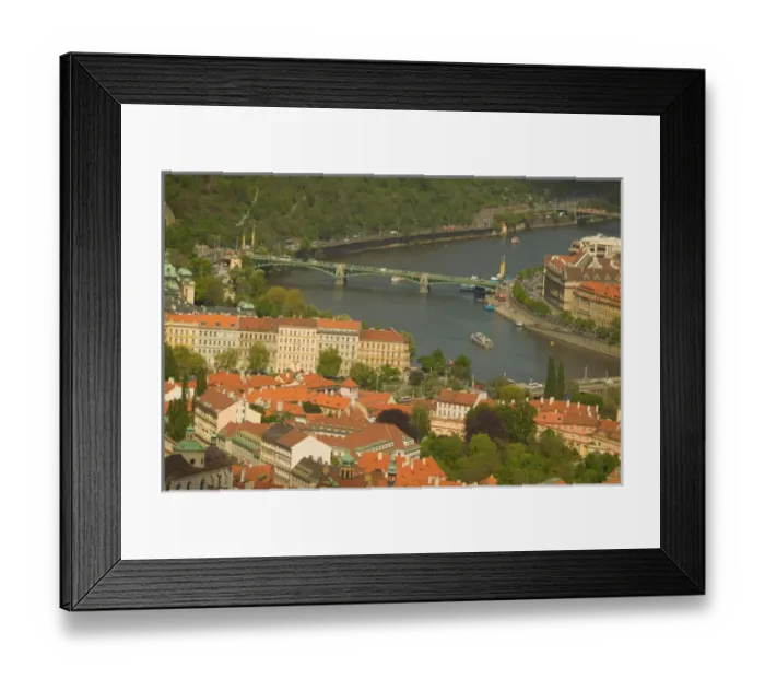 Framed Print : Prague and Vltava river, Czech Republic Framed Print : Prague and Vltava river, Czech Republic