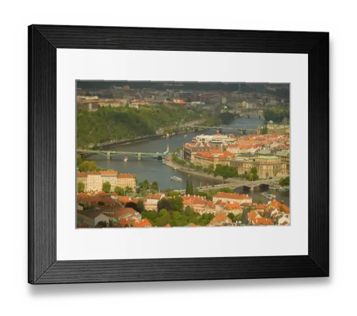 Framed Print : Prague and Vltava river, Czech Republic Framed Print : Prague and Vltava river, Czech Republic