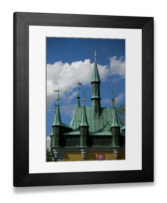 Framed Print : church spires, Czech Republic, prague
