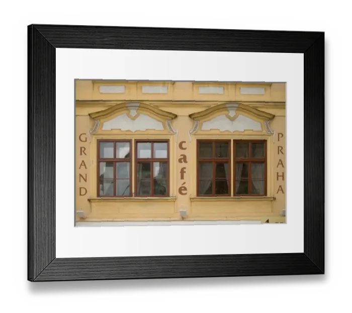 Framed Print : cafe, Czech Republic, prague