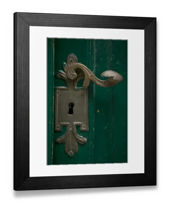 Framed Print : door handle, Czech Republic, prague Framed Print : door handle, Czech Republic, prague