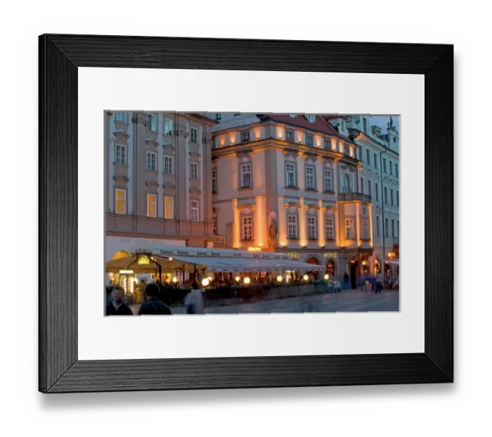 Framed Print : outdoor restaurant, Czech Republic, prague Framed Print : outdoor restaurant, Czech Republic, prague