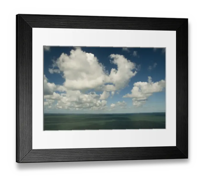 Framed Print : Summer Clouds over La Manche (English Channel) Normandy, France Framed Print : Summer Clouds over La Manche (English Channel) Normandy, France