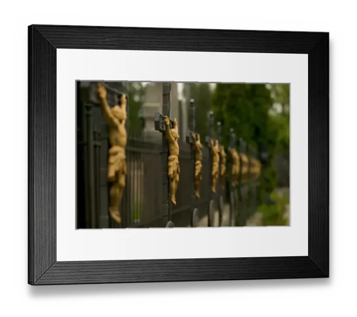 Framed Print : Christian crosses, Czech Republic, prague