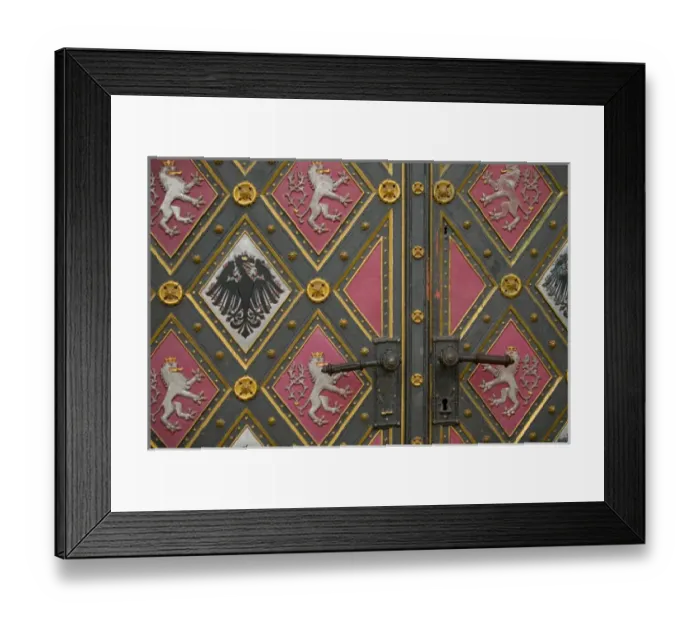 Framed Print : architectural detail, Czech Republic, prague