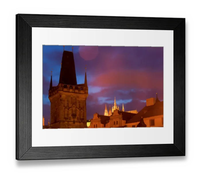 Framed Print : Charless Bridge tower, Czech Republic, prague