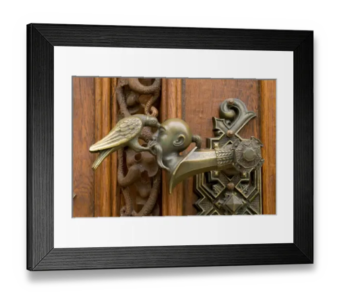 Framed Print : door handle, Hluboka Castle, Czech Republic, Ceske Budejovice Framed Print : door handle, Hluboka Castle, Czech Republic, Ceske Budejovice