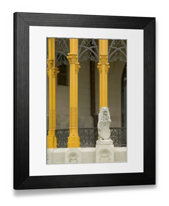 Framed Print : architectural detail, Hluboka Castle, Czech Republic, Ceske Budejovice