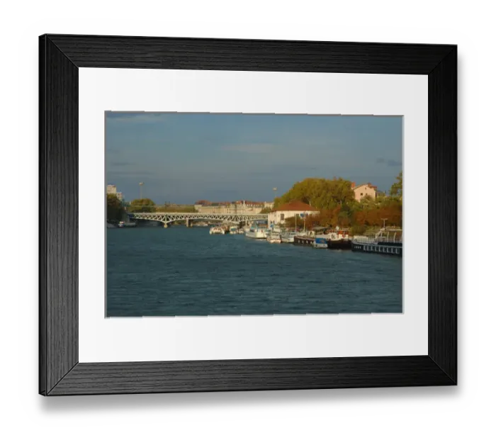 Framed Print : 03. France, Rhone-Alps, Lyon, waterfront Framed Print : 03. France, Rhone-Alps, Lyon, waterfront