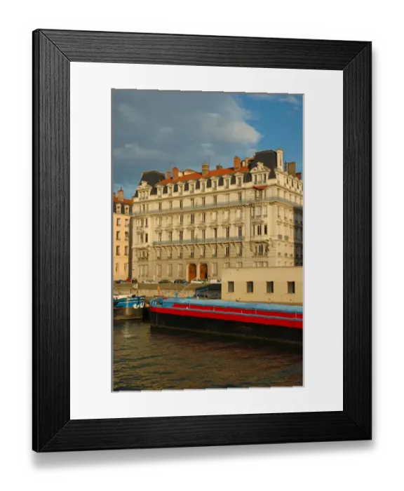 Framed Print : 03. France, Rhone-Alps, Lyon, waterfront Framed Print : 03. France, Rhone-Alps, Lyon, waterfront