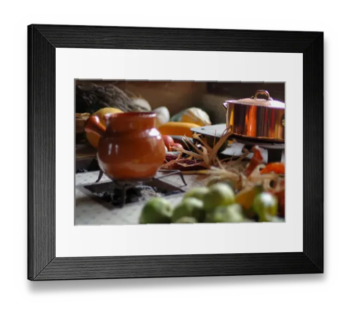 Framed Print : 03. France, Burgundy, Cormatin, Chateau de Cormatin, kitchen detail Framed Print : 03. France, Burgundy, Cormatin, Chateau de Cormatin, kitchen detail