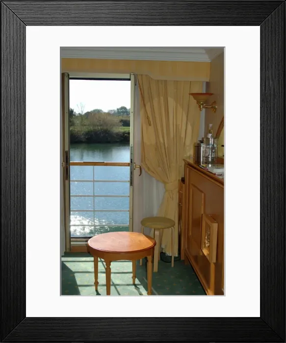 Framed Print : 03. France, Princesse de Provence riverboat, A deck room (Editorial Usage Only) Framed Print : 03. France, Princesse de Provence riverboat, A deck room (Editorial Usage Only)