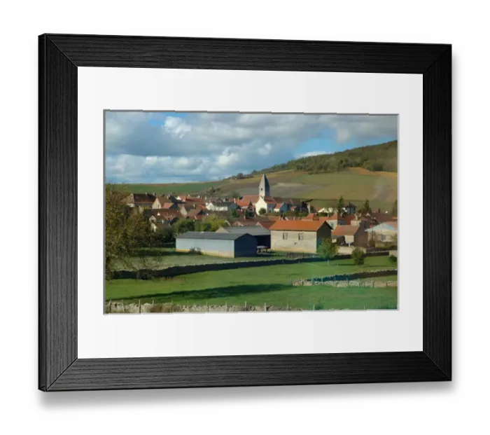 Framed Print : 03. France, Burgundy, small village near Beaune Framed Print : 03. France, Burgundy, small village near Beaune