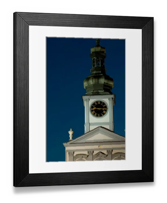 Framed Print : church tower by night, Czech Republic, Ceske Budejovice Framed Print : church tower by night, Czech Republic, Ceske Budejovice