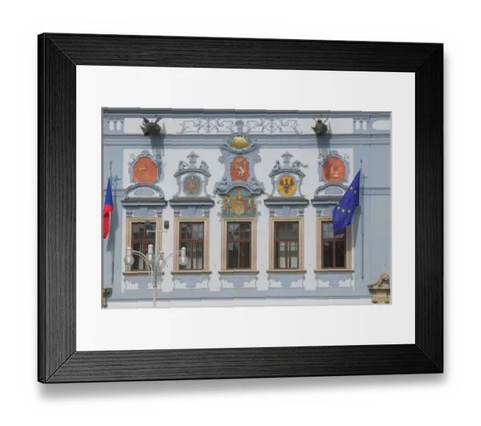 Framed Print : historic building, Czech Republic, Ceske Budejovice