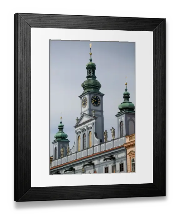 Framed Print : Town Hall, Czech Republic, Ceske Budejovice