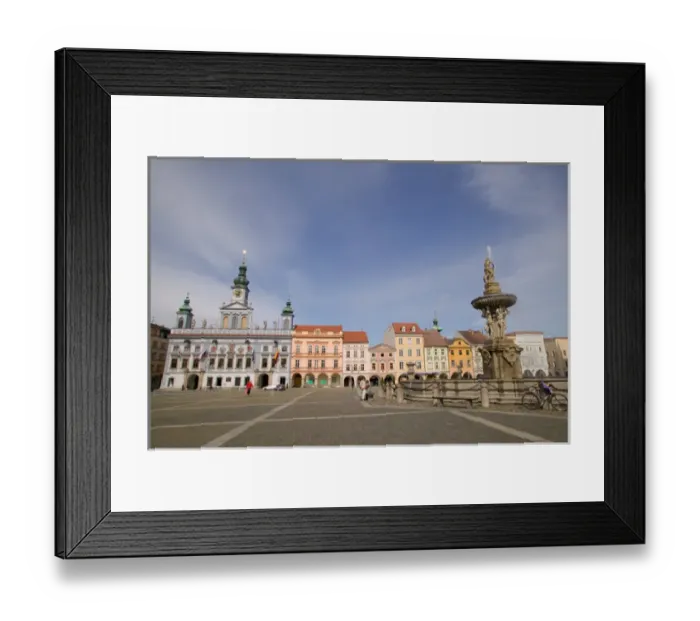 Framed Print : Premysl Otakar II square, Czech Republic, Ceske Budejovice