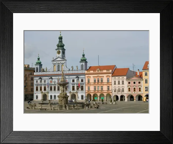 Framed Print : Premysl Otakar II square, Czech Republic, Ceske Budejovice Framed Print : Premysl Otakar II square, Czech Republic, Ceske Budejovice