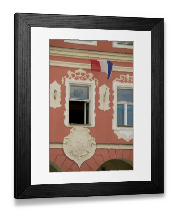 Framed Print : old windows, Czech Republic, Ceske Budejovice Framed Print : old windows, Czech Republic, Ceske Budejovice