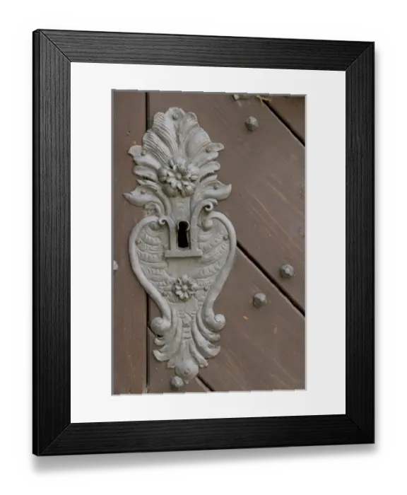 Framed Print : old door lock, Czech Republic, Ceske Budejovice Framed Print : old door lock, Czech Republic, Ceske Budejovice