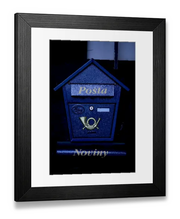 Framed Print : mail box, Czech Republic, Ceske Budejovice Framed Print : mail box, Czech Republic, Ceske Budejovice