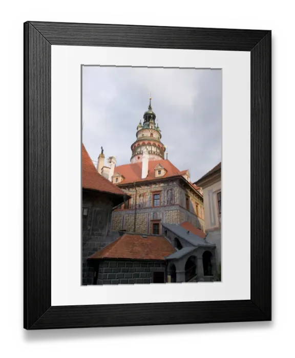 Framed Print : castle tower, Czech Republic, Ceske Krumlov, World Heritage Site Framed Print : castle tower, Czech Republic, Ceske Krumlov, World Heritage Site