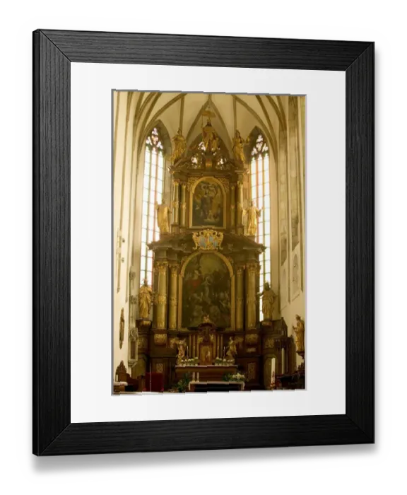 Framed Print : church interior, Czech Republic, Ceske Krumlov, World Heritage Site Framed Print : church interior, Czech Republic, Ceske Krumlov, World Heritage Site
