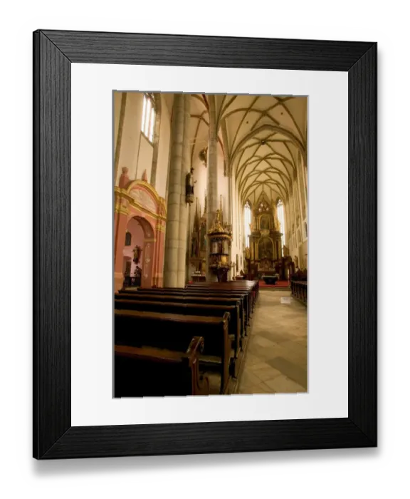 Framed Print : church interior, Czech Republic, Ceske Krumlov, World Heritage Site Framed Print : church interior, Czech Republic, Ceske Krumlov, World Heritage Site